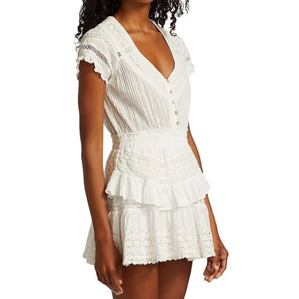 LoveShackFancy Doily Victorian Jeromie Mini Dress - US Medium